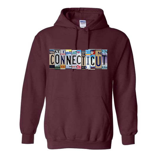 "CONNECTICUT" Plate Hoodie