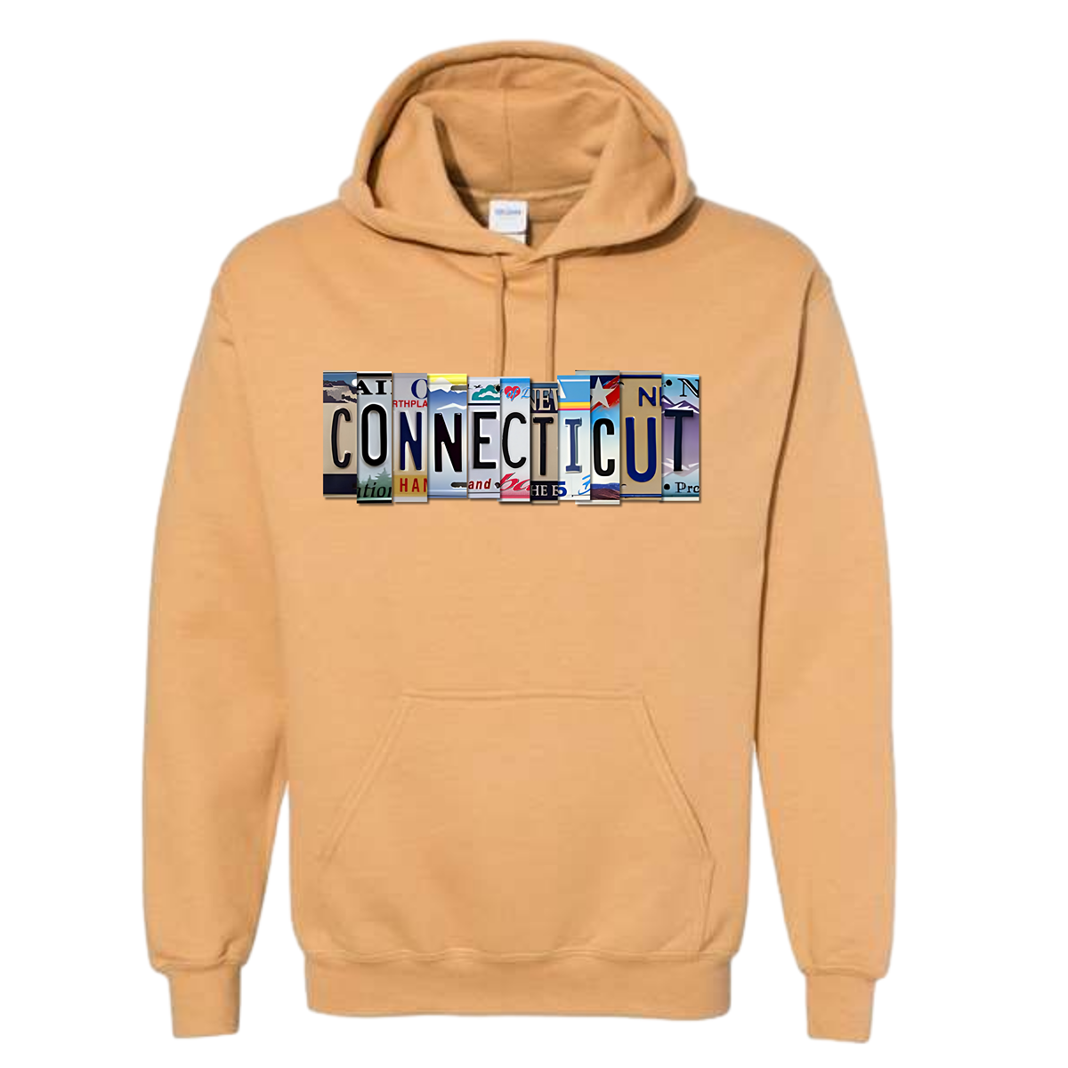 "CONNECTICUT" Plate Hoodie