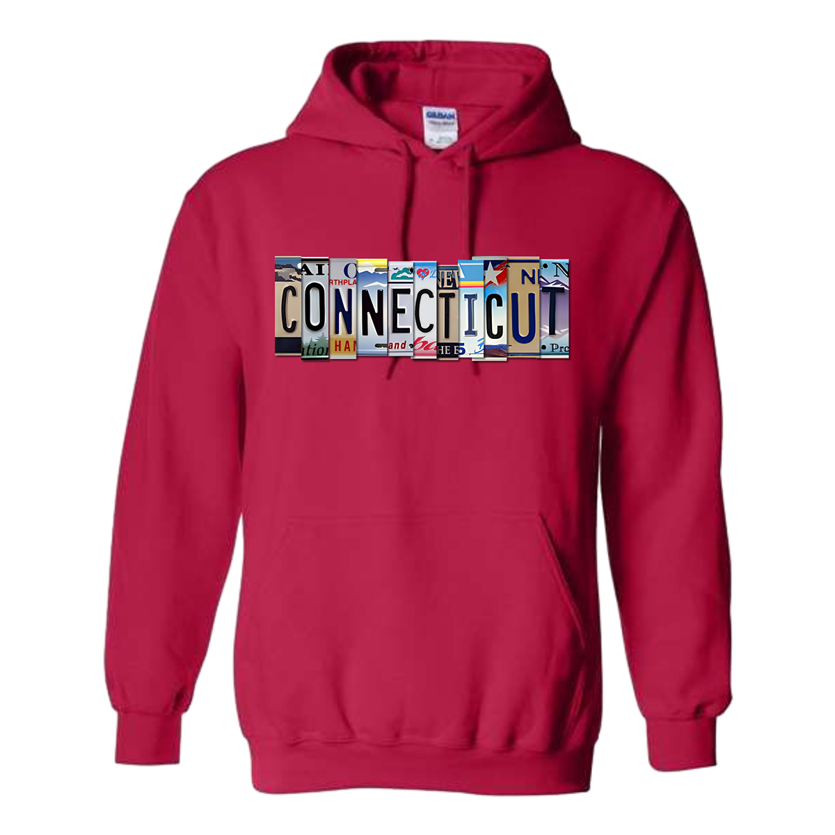 "CONNECTICUT" Plate Hoodie