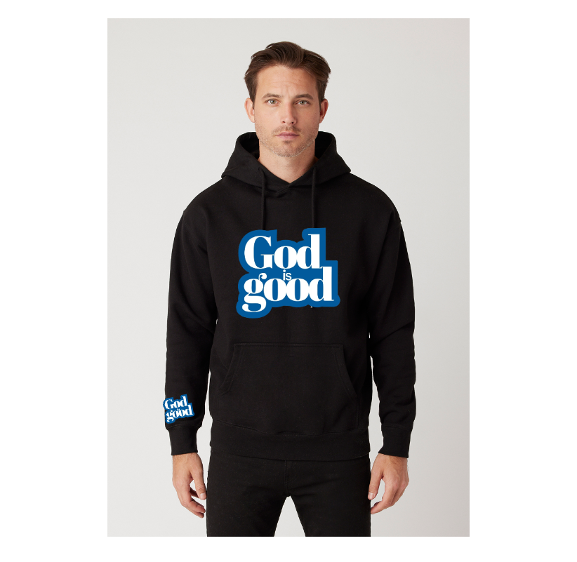 GOD IS GOOD PREMIUM CHENILLE PULLOVER HOODIE