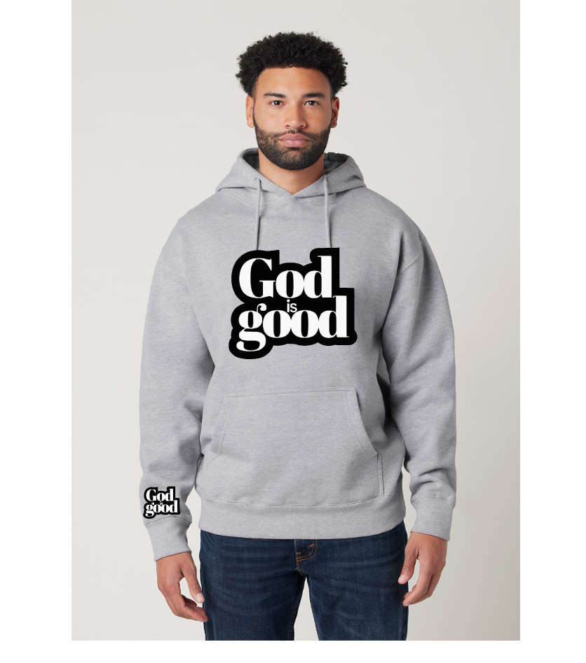 GOD IS GOOD PREMIUM CHENILLE PULLOVER HOODIE