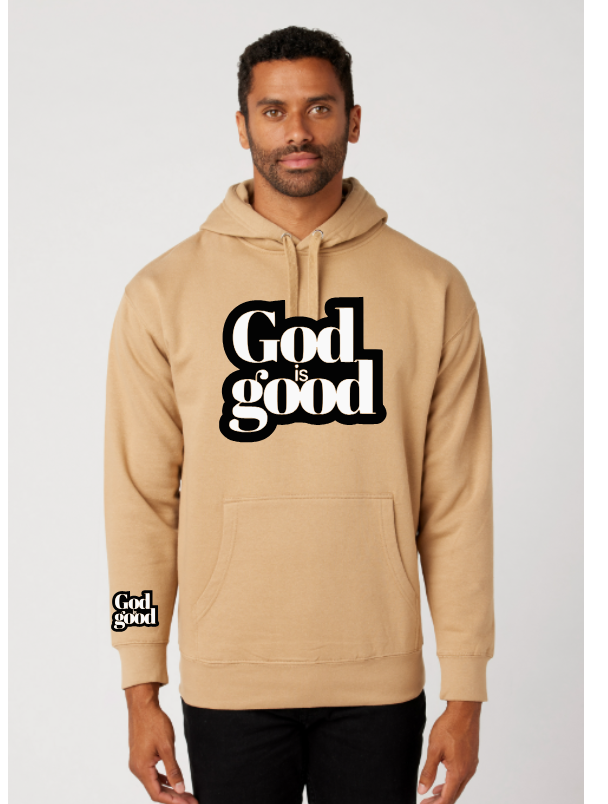 GOD IS GOOD PREMIUM CHENILLE PULLOVER HOODIE