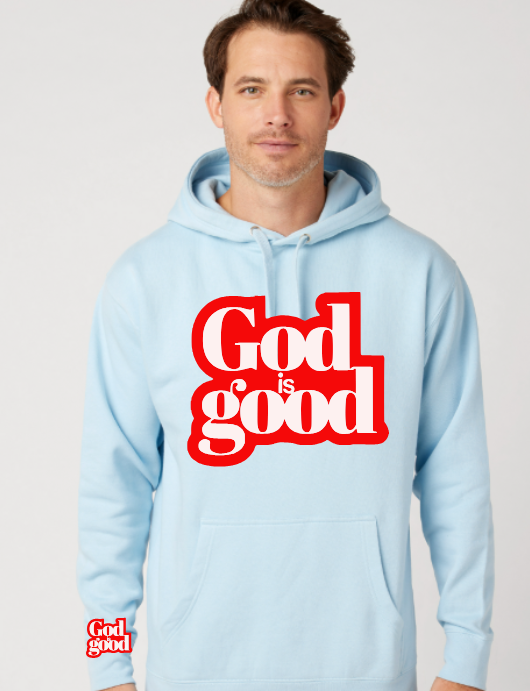 GOD IS GOOD PREMIUM CHENILLE PULLOVER HOODIE