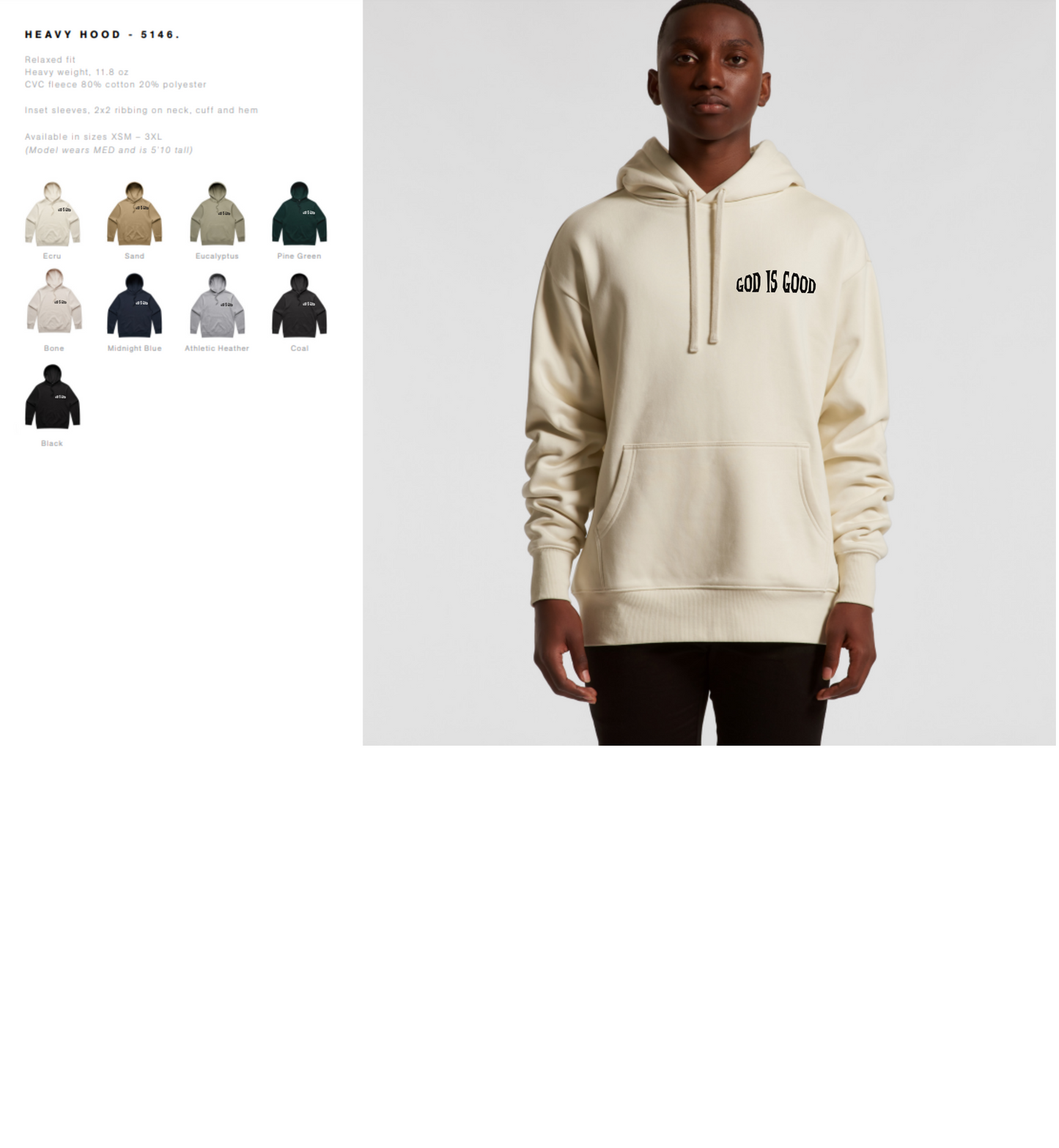 God is Good Premium Hoodie